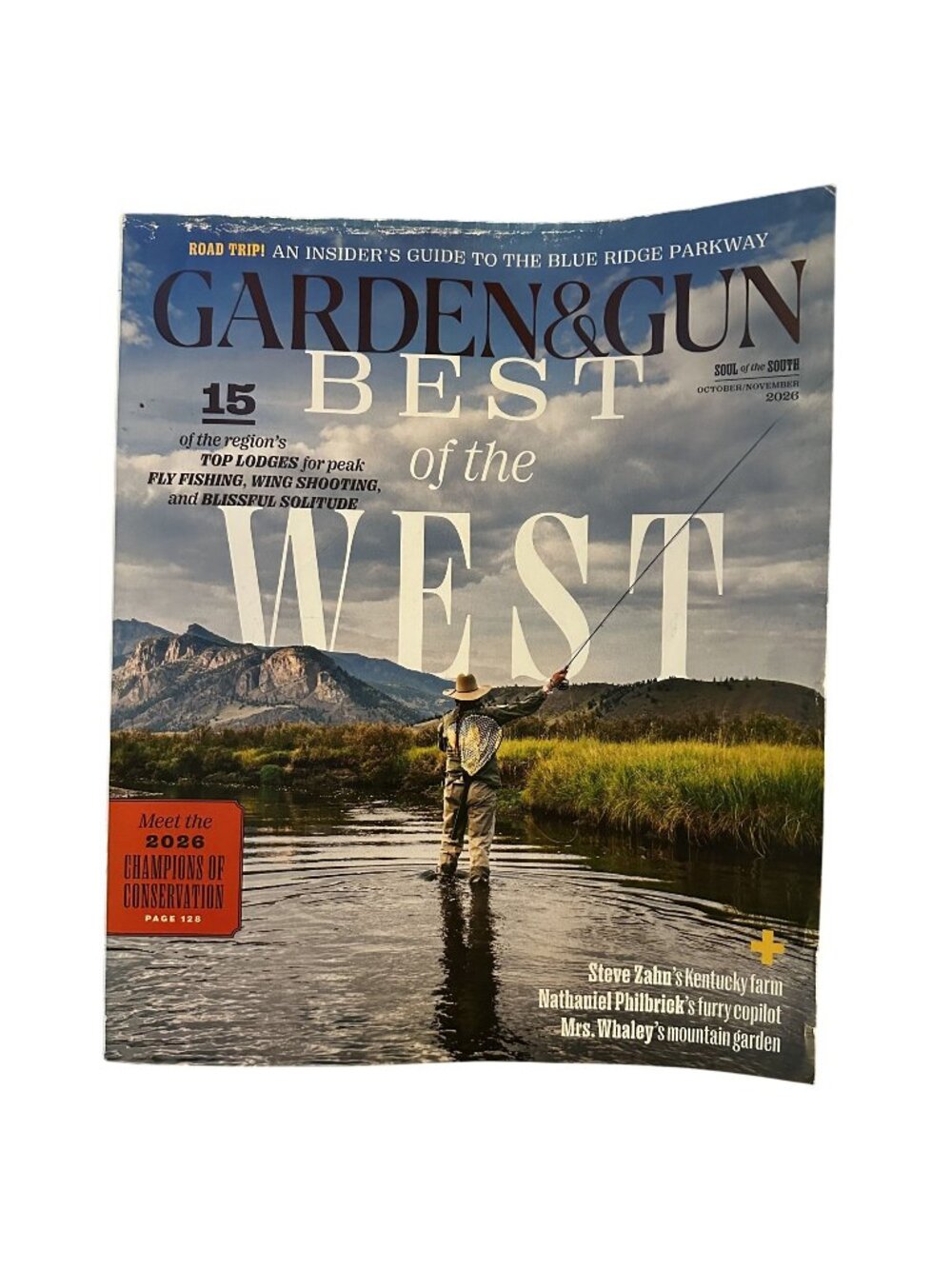 Garden and Gun Magazine October/November 2026 Best of the West Steve Zahn